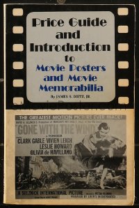 8m1059 PRICE GUIDE & INTRODUCTION TO MOVIE POSTERS & MOVIE MEMORABILIA 2nd edition softcover book 1985