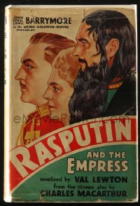 8m0952 RASPUTIN & THE EMPRESS Grosset & Dunlap movie edition hardcover book 1932 three Barrymores!