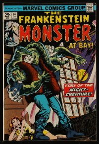 8m0158 FRANKENSTEIN #14 comic book January 1975 Wilson & Janson art, Fury of the Night Creature!