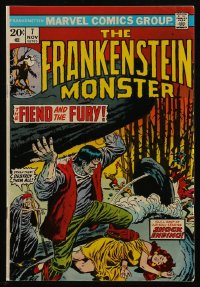 8m0151 FRANKENSTEIN #7 comic book November 1973 The Frankenstein Monster, The Fiend and the Fury!