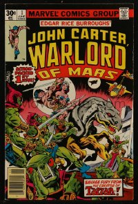 8m0084 JOHN CARTER WARLORD OF MARS #1 comic book June 1977 Kane & Cockrum art, first issue!