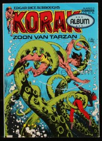 8m0086 KORAK #9 Finnish comic book 1976 the son of Tarzan, great art by Joe Kubert!