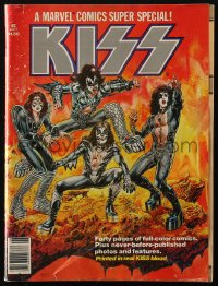 8m0525 KISS vol 1 no 1 magazine 1977 Marvel Comics Super Special, great art by Weiss & Morrow!