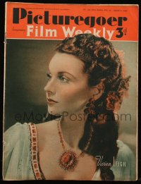 8m0815 PICTUREGOER English magazine August 2, 1941 great cover portrait of beautiful Vivien Leigh!