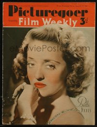 8m0814 PICTUREGOER English magazine December 28, 1940 great cover portrait of pretty Bette Davis!