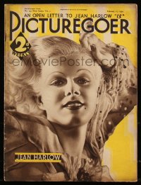 8m0805 PICTUREGOER English magazine February 17, 1934 an open letter to Jean Harlow, sexy cover!