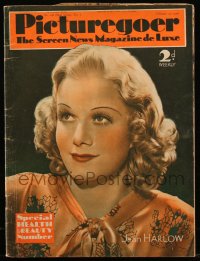 8m0806 PICTUREGOER English magazine February 22, 1936 Jean Harlow cover portrait, Captain Blood!