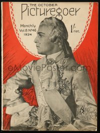 8m0797 PICTUREGOER English magazine October 1924 great cover portrait of Rudolph Valentino!