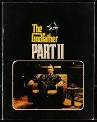 8m0365 GODFATHER PART II souvenir program book 1974 Al Pacino in Francis Ford Coppola sequel!