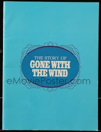 8m0367 GONE WITH THE WIND souvenir program book R1967 the story behind the most classic movie!