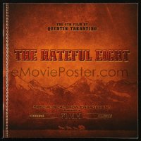 8m0370 HATEFUL EIGHT roadshow souvenir program book 2015 Quentin Tarantino, special 70mm roadshow engagement!