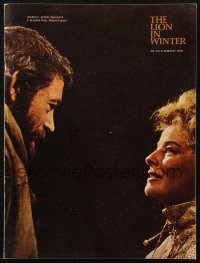 8m0383 LION IN WINTER souvenir program book 1968 Katharine Hepburn, Peter O'Toole as Henry II!