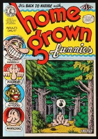 8m0108 ROBERT CRUMB #1 underground comix R1997 first issue of Home Grown Funnies!