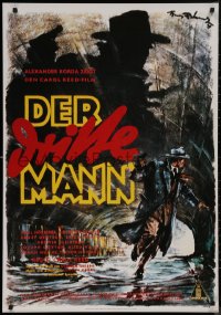 8p0201 THIRD MAN 27x39 German commercial poster 1980s different art by Hans Otto Wendt!