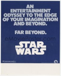 8r0448 STAR WARS herald 1977 an entertainment odyssey to the edge of your imagination & far beyond!