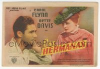 8r1122 SISTERS Spanish herald 1948 Errol Flynn & Bette Davis have true love, but problems too!