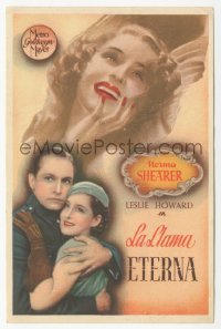 8r1124 SMILIN' THROUGH Spanish herald 1934 different image of Norma Shearer & Fredric March, rare!