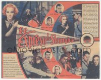 8r0745 SHANGHAI EXPRESS 4pg Spanish herald 1932 Marlene Dietrich, Josef von Sternberg, different, rare!