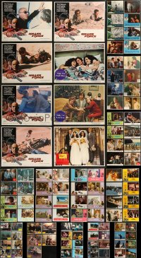 8s0165 LOT OF 133 1970S AND NEWER LOBBY CARDS 1970s-2000s incomplete sets from a variety of movies!