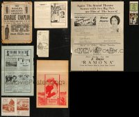 8s0310 LOT OF 14 HERALDS 1910s-1940s a variety of cool images including Charlie Chaplin!