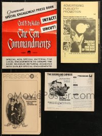 8s0090 LOT OF 12 UNCUT PRESSBOOKS 1950s-1970s advertising a variety of different movies!