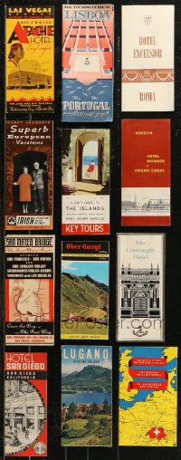 8s0637 LOT OF 12 TRAVEL BROCHURES 1930s-1960s great images & info for popular destinations!