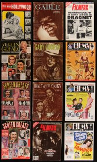 8s0456 LOT OF 12 MOVIE NOSTALGIA MAGAZINES 1950s-2010s filled with great images & articles!