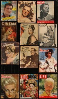 8s0455 LOT OF 12 NON-U.S. MOVIE MAGAZINES 1940s-1960s filled with great images & articles!