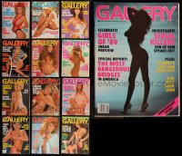 8s0565 LOT OF 13 GALLERY MAGAZINES 1986-1989 filled with great images & articles!