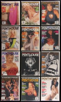 8s0559 LOT OF 12 PENTHOUSE 1997 MAGAZINES 1997 filled with sexy images & great articles!