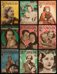 8s0512 LOT OF 14 PICTUREGOER 1932 ENGLISH MOVIE MAGAZINES 1932 filled with great images & articles!