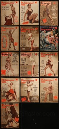 8s0547 LOT OF 13 PICTUREGOER 1955 ENGLISH MOVIE MAGAZINES 1955 filled with great images & articles!