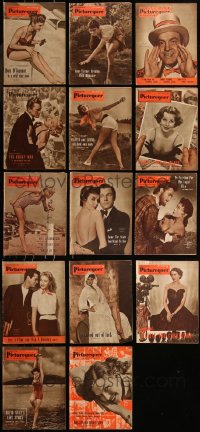 8s0545 LOT OF 14 PICTUREGOER 1953 ENGLISH MOVIE MAGAZINES 1953 filled with great images & articles!