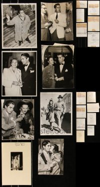 8s0588 LOT OF 14 TYRONE POWER JR. NEWS PHOTOS 1930s-1950s great candid images of the leading man!