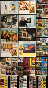 8s0166 LOT OF 129 1970S AND NEWER LOBBY CARDS 1970s-2000s incomplete sets from a variety of movies!