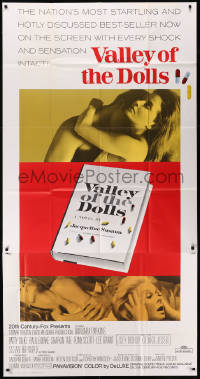 8t0311 VALLEY OF THE DOLLS 3sh 1967 sexy Sharon Tate, from Jacqueline Susann, includes rare snipe!