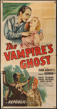 8t0312 VAMPIRE'S GHOST 3sh 1945 sexy Adele Mara, voodoo, slave of the blood lust, ultra rare!