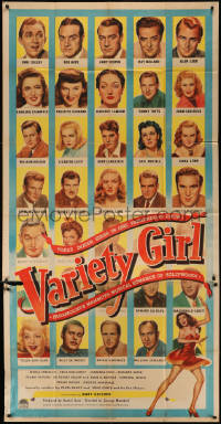 8t0313 VARIETY GIRL 3sh 1947 36 Paramount stars including Ladd, Stanwyck, Lancaster & Lamour!