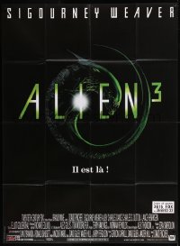 8t0718 ALIEN 3 French 1p 1992 Sigourney Weaver, 3 times the danger, 3 times the terror!