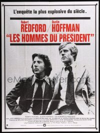 8t0722 ALL THE PRESIDENT'S MEN French 1p 1976 Dustin Hoffman & Redford as Woodward & Bernstein!