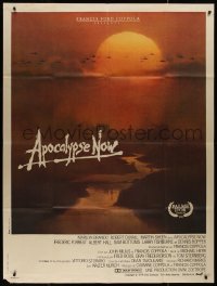 8t0730 APOCALYPSE NOW French 1p 1979 Francis Ford Coppola, Bob Peak art of choppers in Vietnam!