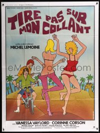 8t1197 TIRE PAS SUR MON COLLANT French 1p 1978 great cartoon art of sexy girls by Lynch Guillotin!