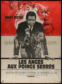 8t1199 TO SIR, WITH LOVE French 1p 1968 art of Sidney Poitier by Georges Kerfyser, James Clavell!