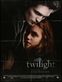 8t1206 TWILIGHT French 1p 1908 close up of Kristen Stewart & Robert Pattinson, fascination!