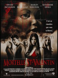 8t1219 VALENTINE French 1p 2001 Denise Richards, David Boreanaz, Katherine Heigl, Marley Shelton!