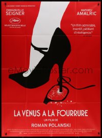 8t1221 VENUS IN FUR French 1p 2013 La Venus a la Fourrure, Roman Polanski, great high heel art!