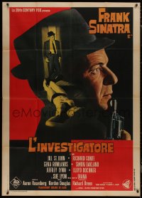 8t0622 TONY ROME Italian 1p 1967 detective Frank Sinatra w/gun & sexy near-naked girl on bed!