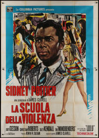 8t0403 TO SIR, WITH LOVE Italian 2p 1968 different art of Sidney Poitier & Lulu, James Clavell!