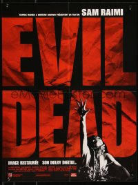 8x0337 EVIL DEAD French 16x21 R2003 Sam Raimi cult classic, horror art of girl grabbed by zombie!