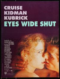 8x0338 EYES WIDE SHUT French 16x21 1999 Stanley Kubrick, romantic c/u of Tom Cruise & Nicole Kidman!